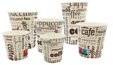 Copo Cartão Café 240cc 8Oz 50uds